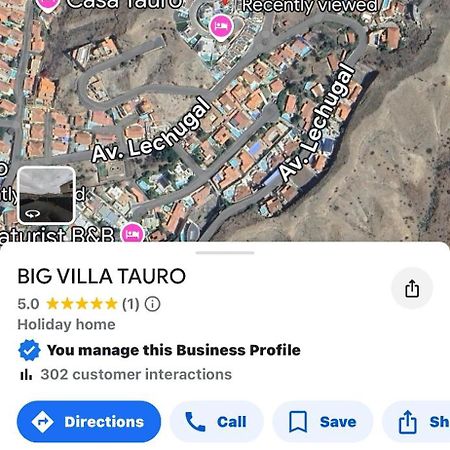 Big Villa Tauro With Private Heated Saltwater Pool & Jacuzzi & Bbq & Game Room & Arcade Games Mogan Exterior photo